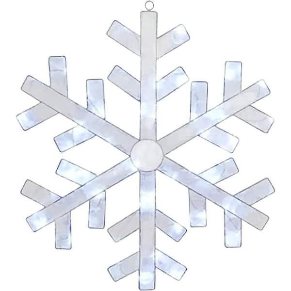 Fraser Hill Farm 24 in. Christmas Snowflake with Lights