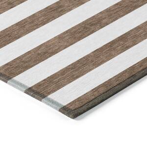 Chantille ACN528 Chocolate 10 ft. x 14 ft. Machine Washable Indoor/Outdoor Geometric Area Rug