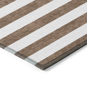 Chantille ACN528 Chocolate 2 ft. 3 in. x 7 ft. 6 in. Machine Washable Indoor/Outdoor Geometric Runner Rug