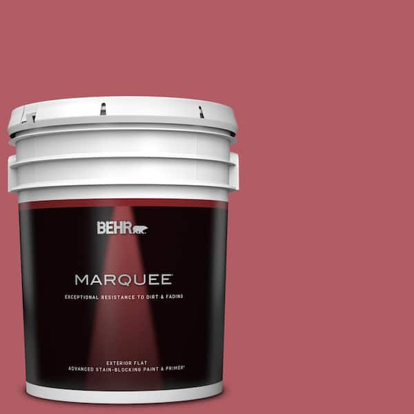 BEHR MARQUEE 5 gal. #BIC-33 Cinnamon Candle Flat Exterior Paint & Primer