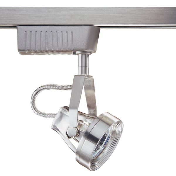 Designers Choice Collection 6601 Series Low-Voltage MR16 Satin Nickel Track Lighting Fixture