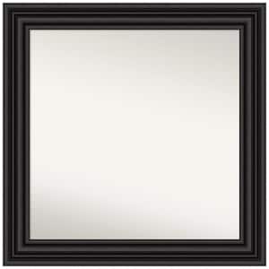 Colonial Black 32 in. W x 32 in. H Non-Beveled Bathroom Wall Mirror in Black