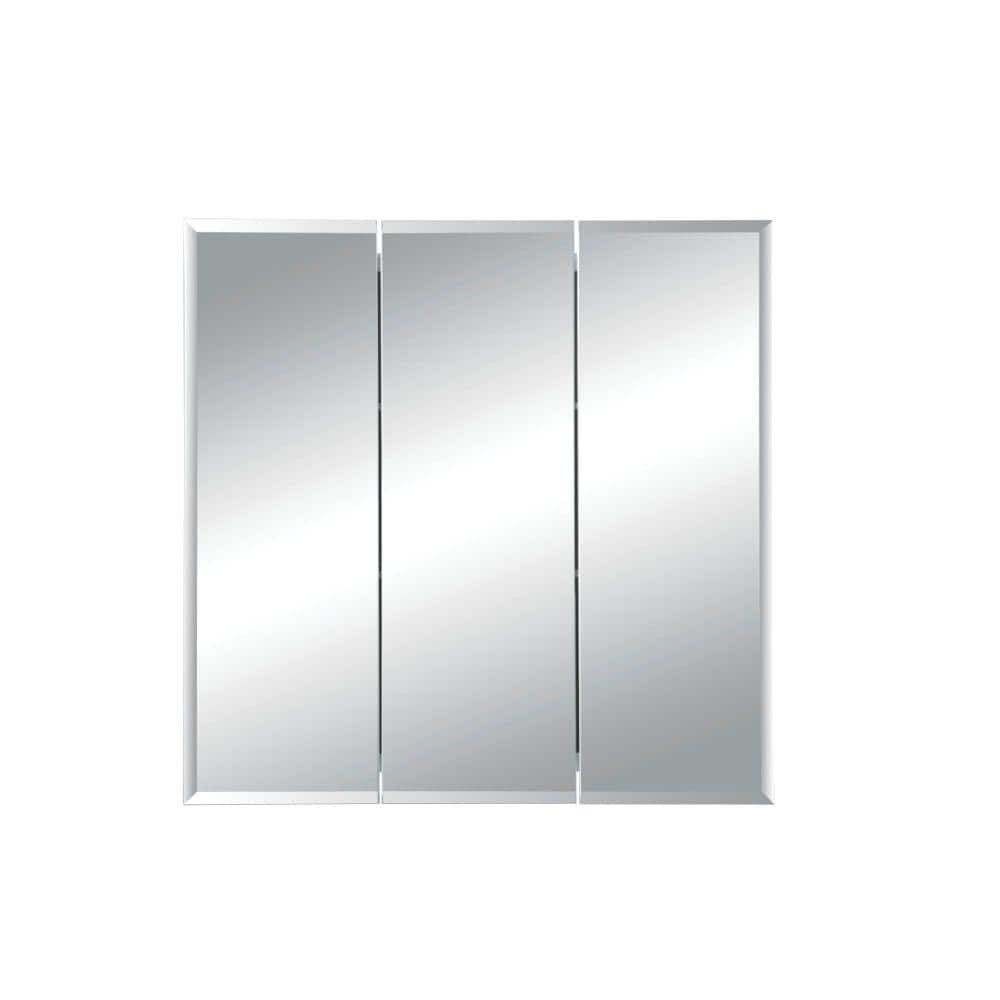 JENSEN Horizon 24 In X 24 In X 5 In Frameless Recessed Bathroom   Basic White Jensen Medicine Cabinets With Mirrors 255024x 64 1000 