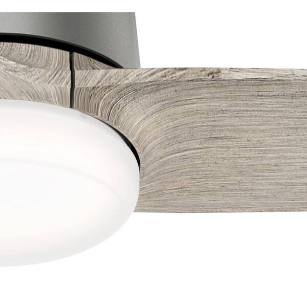 Hunter Moxie 52 in. Integrated LED Indoor Matte Black Ceiling Fan with