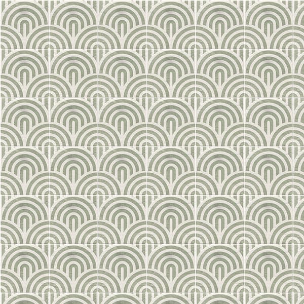 Stellar Cloud Green 8 in. x 8 in. Matte Porcelain Square Wall and Floor Tile (10.763 sq. ft. /Case)