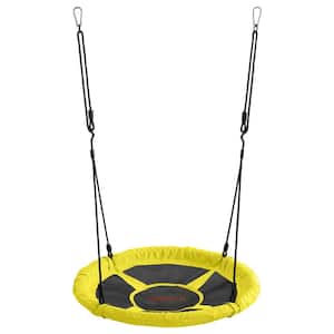 Machrus Swingan 37.5 in. Super Fun Nest Swing With Adjustable Ropes  Solid Fabric Seat Design