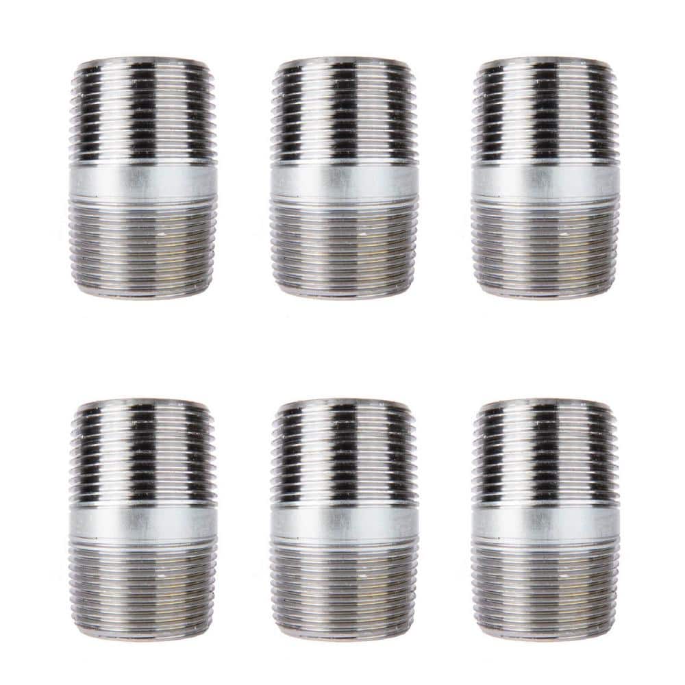 1 in. x 2-1/2 in. Galvanized Steel Nipple (6-Pack) price history on PriceWatchPro