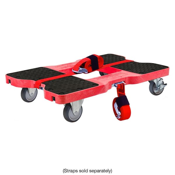 SNAP-LOC 1500 lbs. Capacity Industrial Strength Professional E-Track Dolly  in Red SL1500D4R - The Home Depot