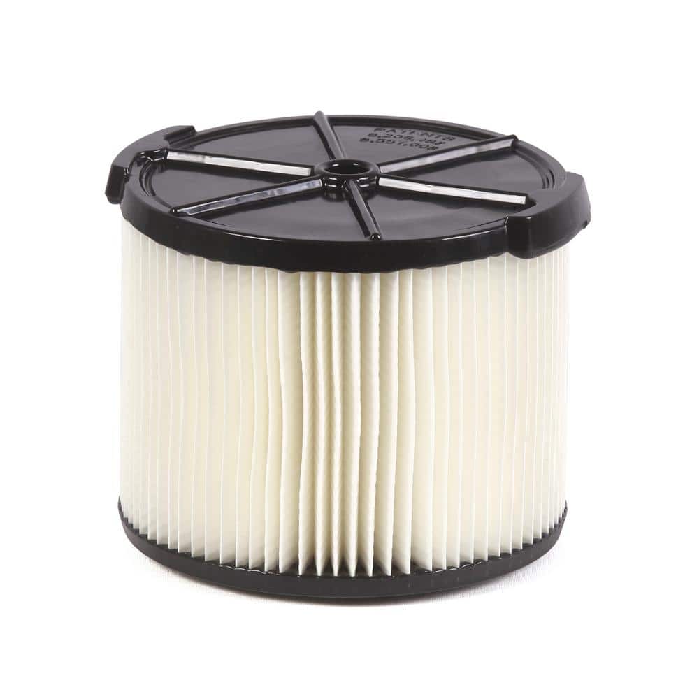 RIDGID General Debris Pleated Paper Wet/Dry Vac Replacement Cartridge Filter for Most 3 to 4.5 Gal Shop Vacuums (1-Pack)