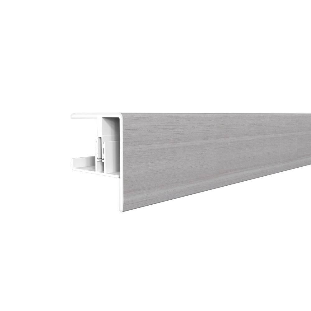 Alusions 2.31 in. x 2 in. x 8 ft. Icelandic Smoke White  Composite Aluminum F Trim Kit for 1 in. Board price history on PriceWatchPro