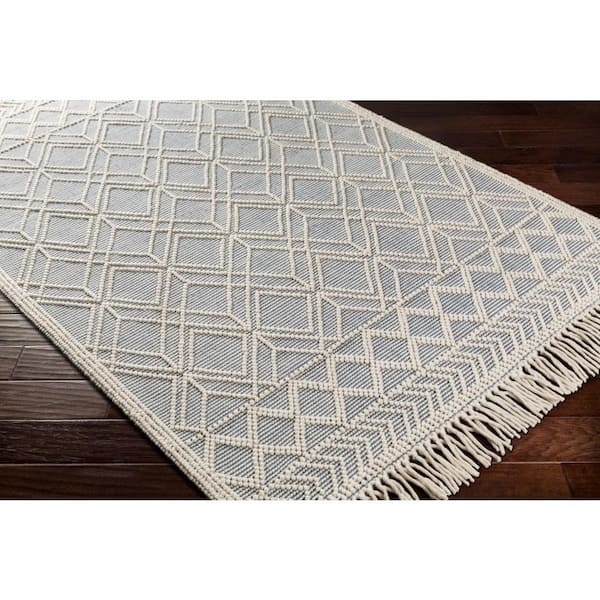 Mendoza Ivory/Denim 3 ft. x 8 ft. Indoor Area Rug