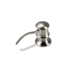 Countertop Deck-Mount Metal Soap and Lotion Dispenser in Brushed Nickel