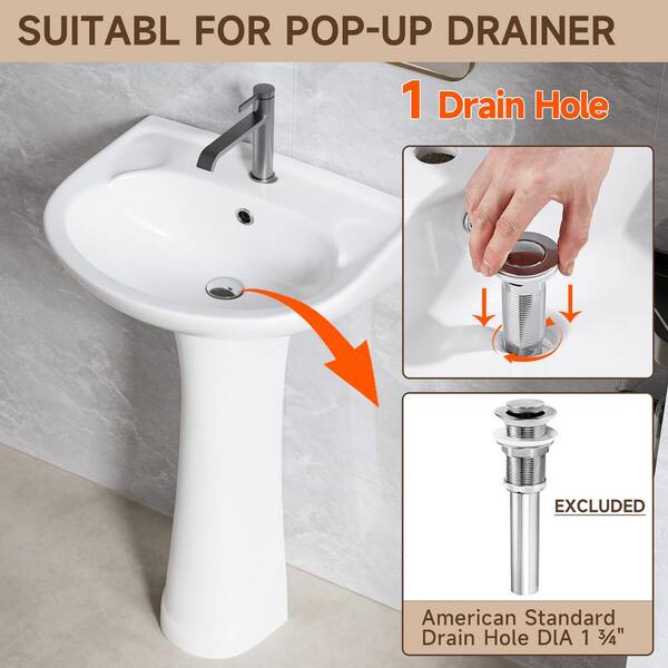 ホワイトフレア　ダイケンキ　ar 20枚セット　まとめ売り　a779 Jasmie 20 in. W x 17 in. D Pedestal Bathroom Sink Combo