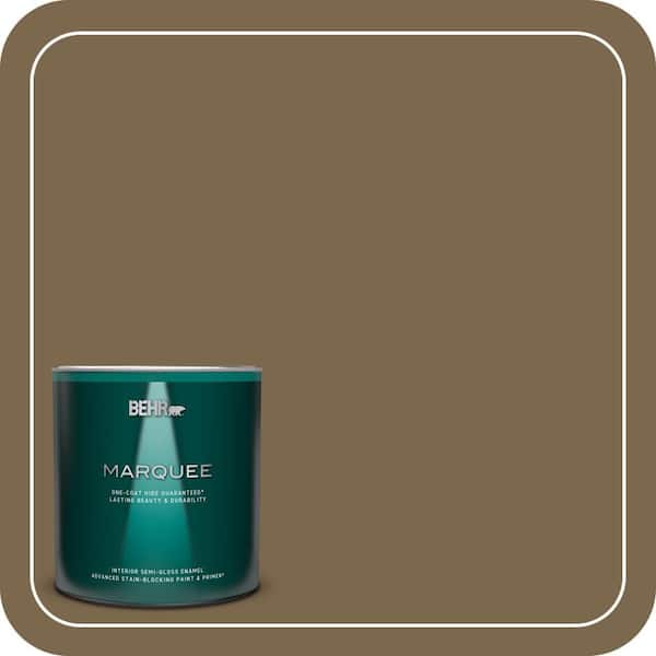 BEHR MARQUEE 1 qt. #T14-6 Boho Semi-Gloss Enamel Interior Paint & Primer
