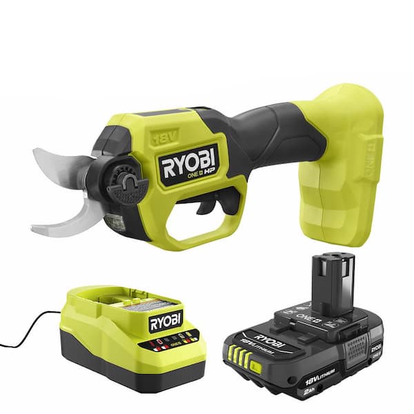 RYOBI ONE+ HP 18V Brushless Cordless Pruner with 2.0 Ah Battery