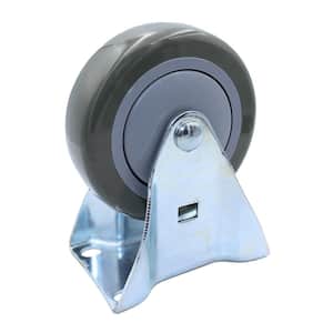 4 in. Polyurethane Fixed Caster with 375 lbs. Load Rating
