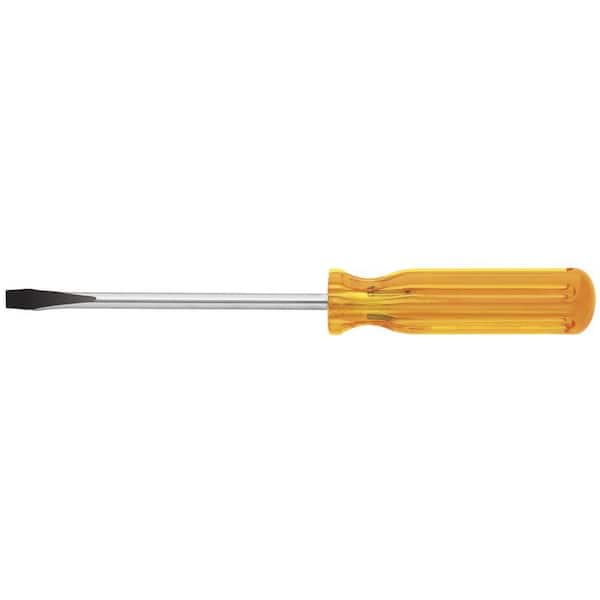 Klein Tools 5/16 in. Keystone-Tip Flat Head Screwdriver with 6 in. Round Shank
