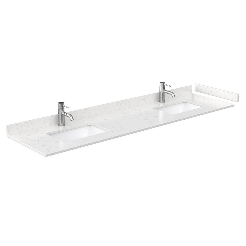 Avery 80'' Dark Gray Double Vanity with Marble Top