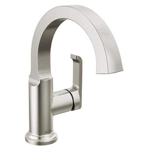 Tetra Single-Handle Single Hole Bathroom Faucet Drain Kit Included in Lumicoat Stainless