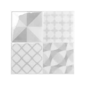 Vintage Leone Gray 9 in. x9 in. Vinyl Peel and Stick Tile (2.22 sq. ft./4 pack)
