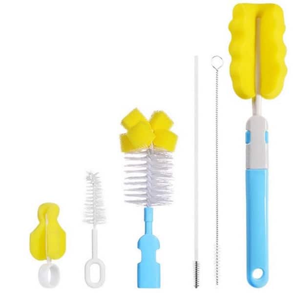 Wellco Bottle Brushes Cleaning Brush Set 6-Pack