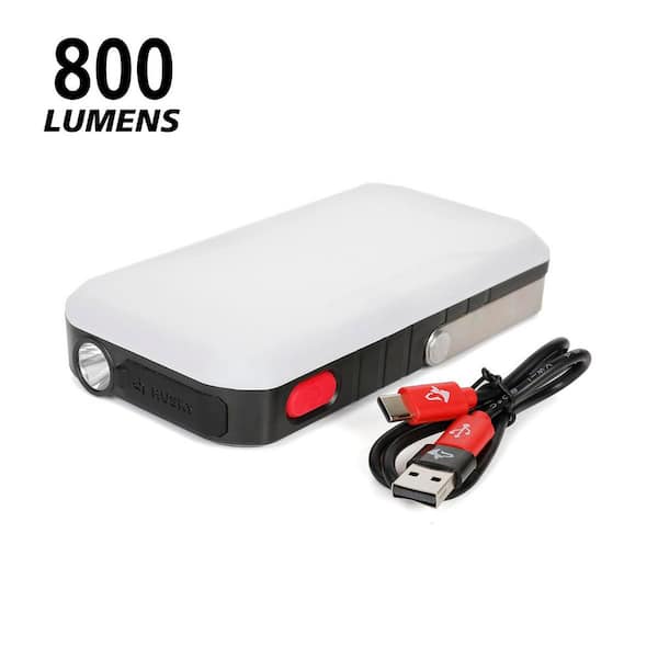 800 Lumen 3-in-1 Rechargeable Utility Light with 10000 mAh Power Bank