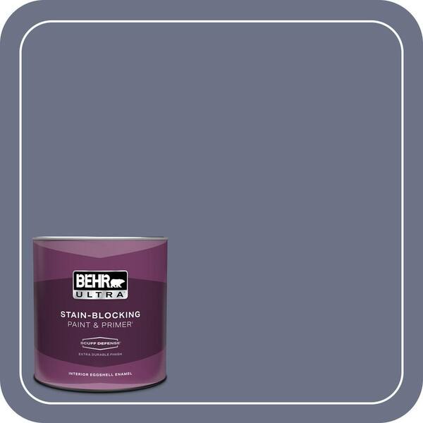 BEHR ULTRA 1 qt. #PPU16-17 Blue Aura Extra Durable Eggshell Enamel Interior Paint & Primer