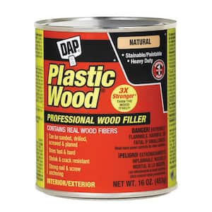 Plastic Wood 16 oz. Natural Solvent Wood Filler (12-Pack)
