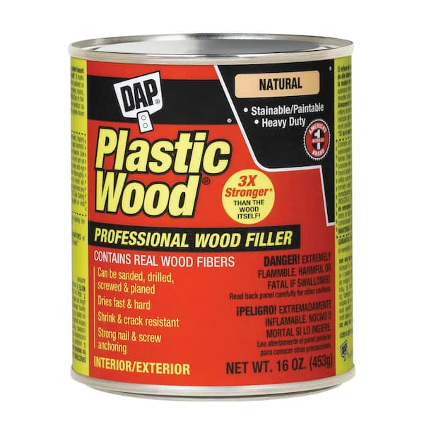 DAP Plastic Wood 16 oz. Natural Solvent Wood Filler (12-Pack)