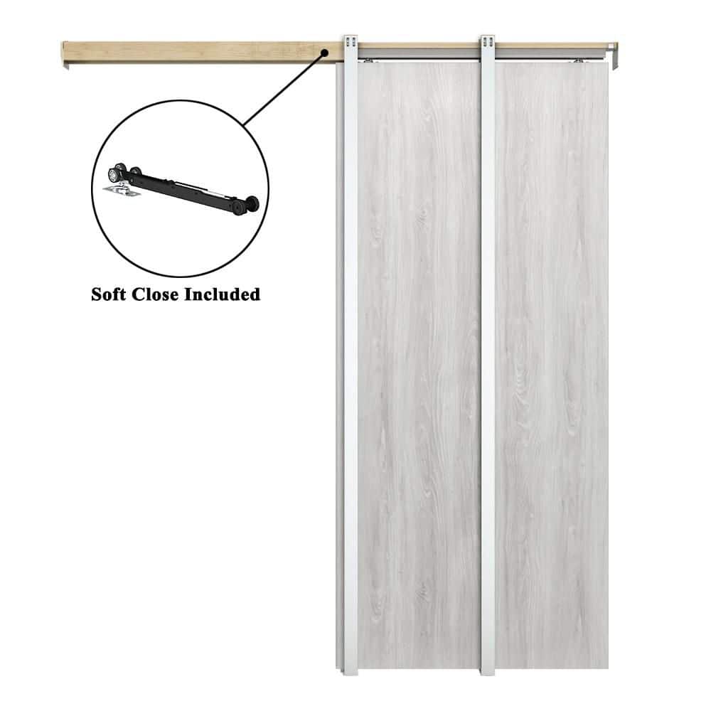 CALHOME 18 in. x 80 in. White Ash Flush Hollow Core Composite