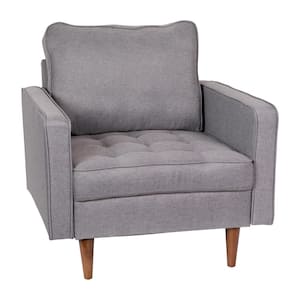 Slate Gray Fabric Accent Chair