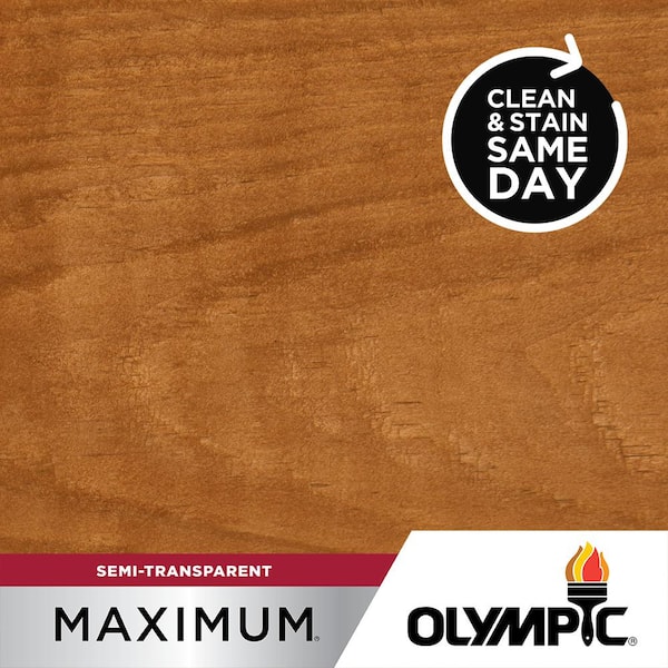 Olympic Maximum 5 gal. ST-2005 Cedar Naturaltone Semi-Transparent Exterior Stain and Sealer in One Low VOC