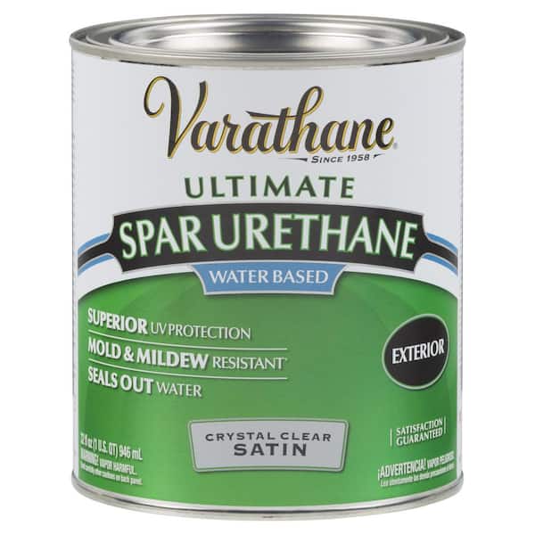 1 qt. Clear Satin Water-Based Outdoor Spar Urethane