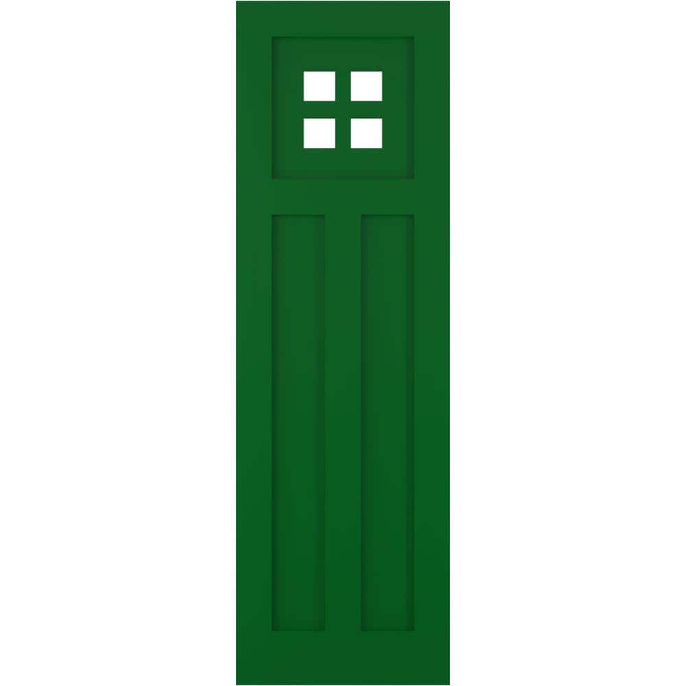 True Fit 18 in. x 67 in. PVC San Antonio Mission Style Fixed Mount Flat Panel Shutters, Viridian Green (Per Pair) price history on PriceWatchPro