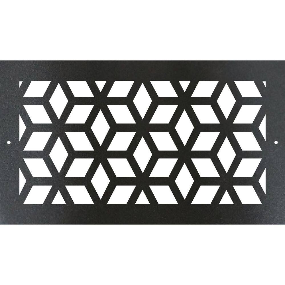 Metal Screw-In Floor Register. Duct Opening 4x10 (Overall 6x12) - Cubes Design price history on PriceWatchPro
