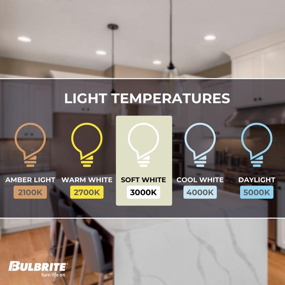 7.5 in Frosted White Dimmable LED Light Bulb