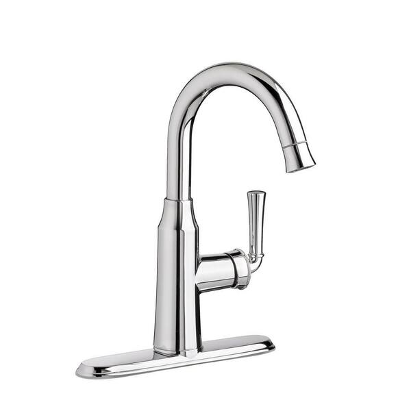 American Standard Portsmouth Single-Handle Pull-Down Bar Faucet 1.5 gpm in Polished Chrome