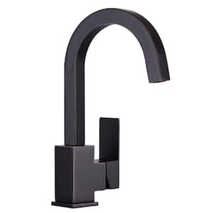 Single Handle Single Hole Stainless Steel Bar Faucet with cUPC Supply Lines in Oil Rubbed Bronze