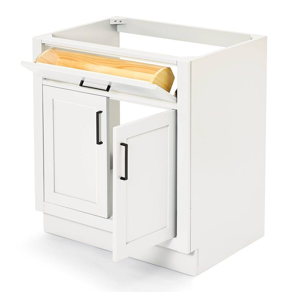 Hepburn 30" White Hardwood Single Freestanding Vanity Cabinet