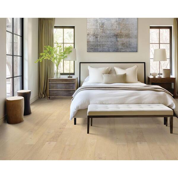 Mohawk Village Square Conch Oak 0.37 in. T x 6.5 in. W Wirebrushed Engineered Hardwood Flooring (27 sq. ft./case)