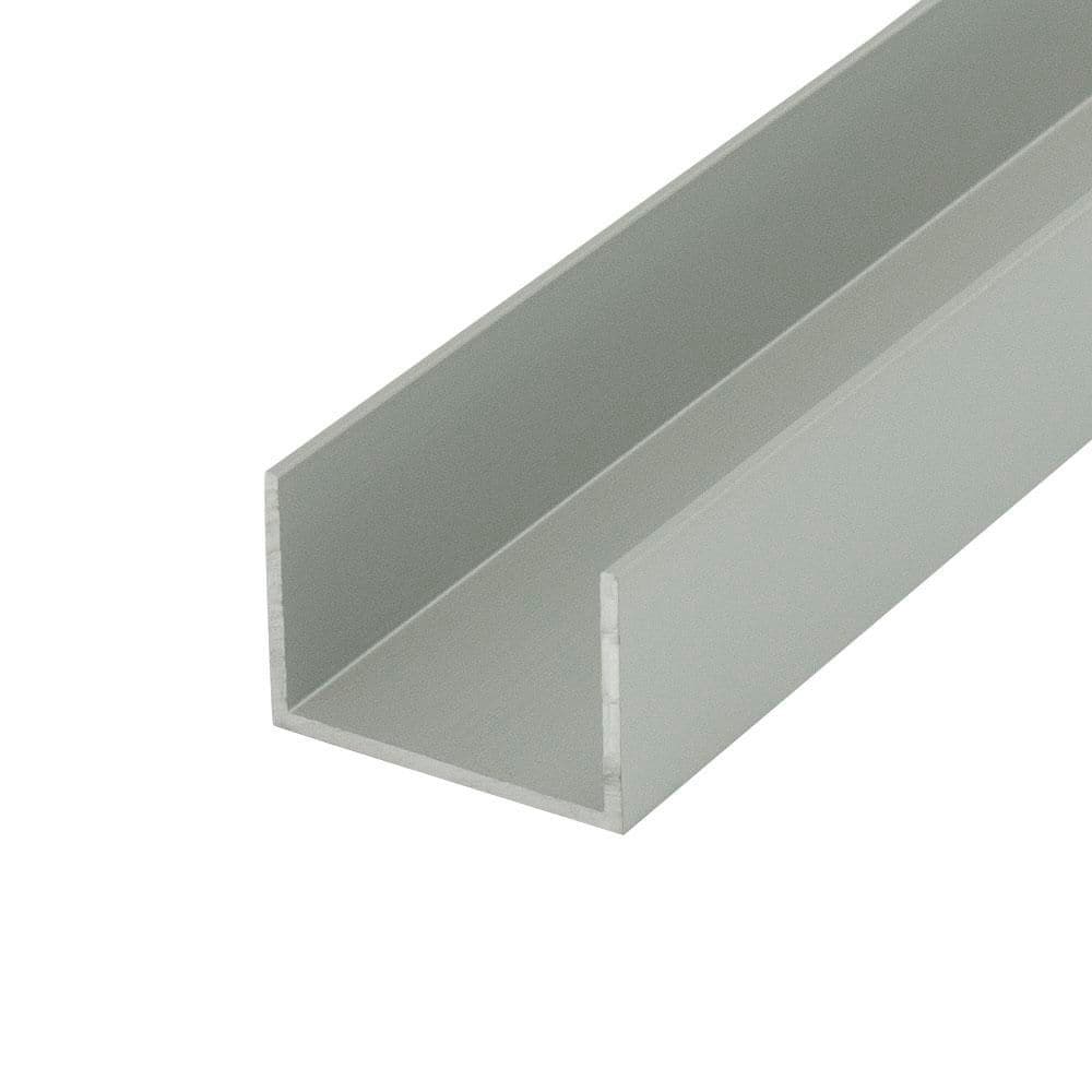1.124 in. D x 0.812 in. W x 36 in. L Finished Anodized Satin Metal Aluminum U-Channel Moulding Fits 1 in. Board(4-PACK) price history on PriceWatchPro