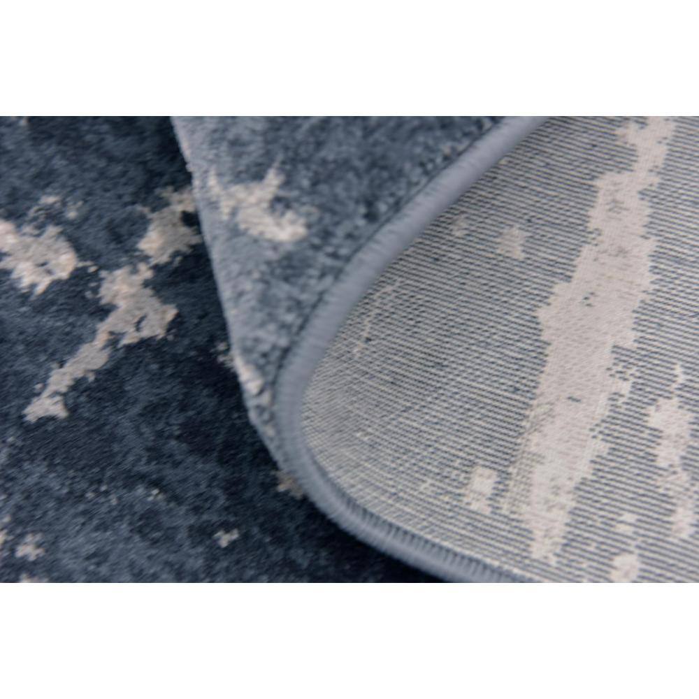 Navy Blue Rectangular Easy-Care Synthetic 8' x 10' Rug