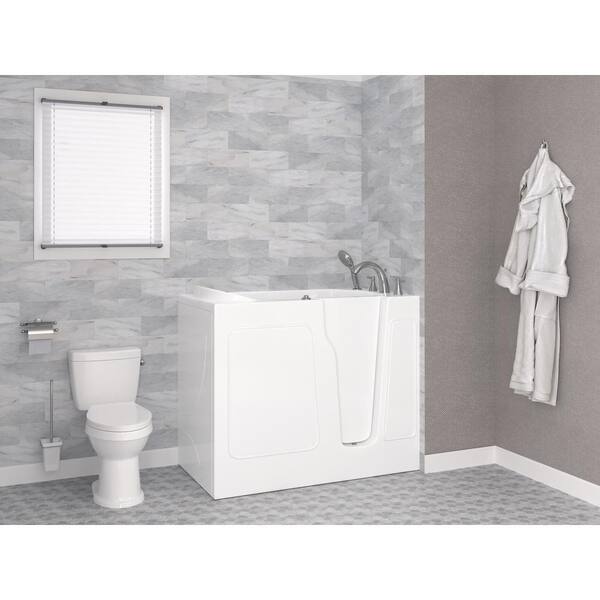 HD Series 26 in. x 46 in. Right Drain Quick Fill Walk-In Air Tub in White HD Series 26 in. x 46 in. Right Drain Quick Fill Walk-In Air Tub in White