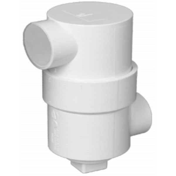 Charlotte Pipe 3 in. x 6 in. x 1-1/2 in. PVC DWV Hub x Hub Drum Trap with Cleanout
