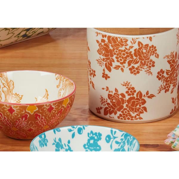 Damask Floral 28 oz. Jumbo Cups (Set of 4)