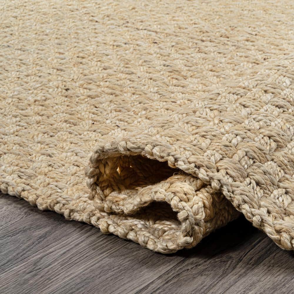 Estera Ivory Handwoven Chunky Jute Rectangular Rug
