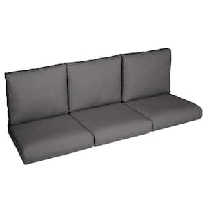 Sorra Home 22.5 in. x 22.5 in. x 5 in. (6-Piece) Deep Seating Outdoor Couch Cushion in ETC Steel