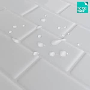 Subway White 12 in. W x 12 in. H Peel and Stick Self-Adhesive Decorative Mosaic Wall Tile Backsplash (10 Tiles)