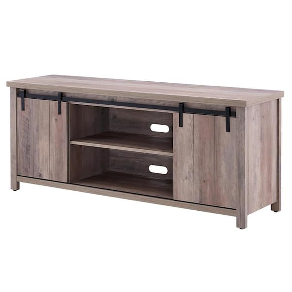Meyer&Cross Deacon 58 in. Gray Oak TV Stand Fits TVs up to 65 in.