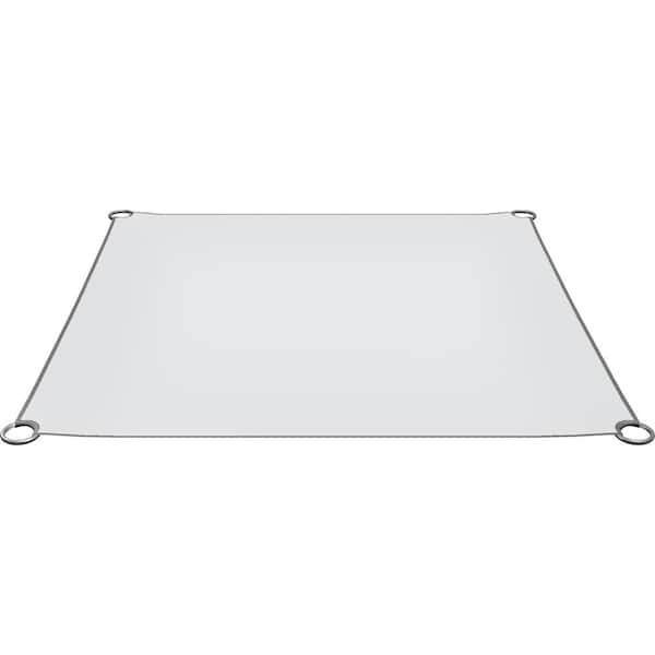 WILD HOG Linx 8 ft. x 8 ft. White Dacron Fabric Universal Hammock Kit Pergola for Wood Posts